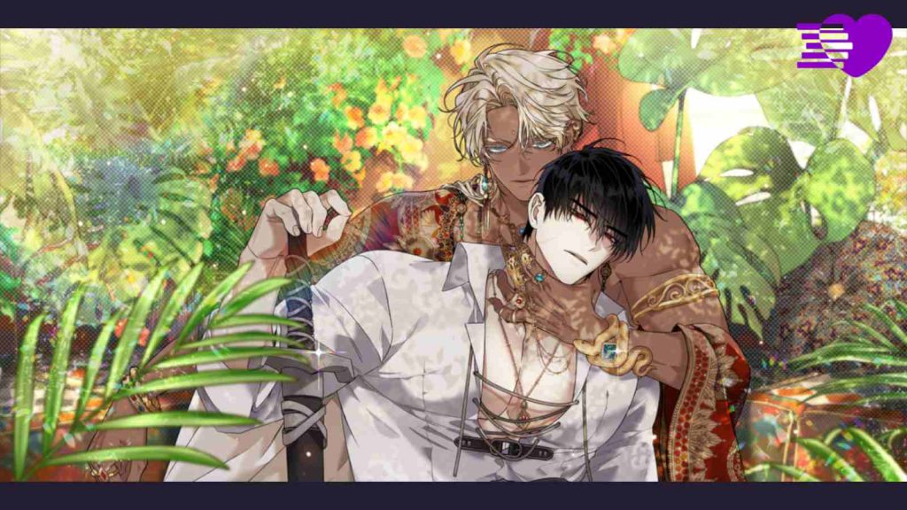 Blossoms of the White Night key visual featuring Shuraka and Tei together