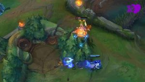 Locke using ultimate, Purgatory, against enemy Talon in League of Legends gameplay screenshot