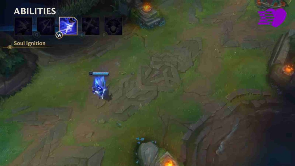 Locke using Soul Ignition, his W ability, in a gameplay animation still