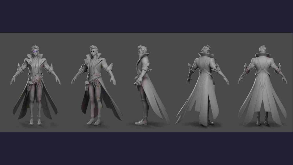 League of Legends champion Locke turnarounds in official concept art