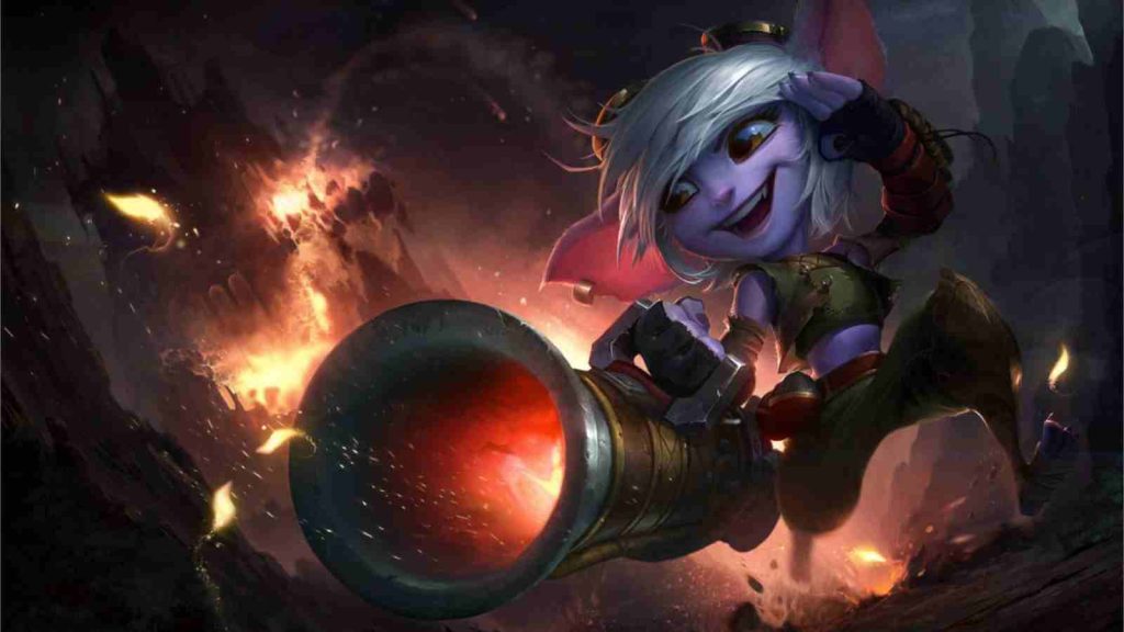 AD marksman champion Tristana official splashart wallpaper