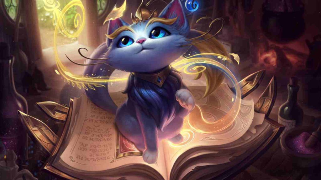 League of Legends support champion Yuumi official splashart wallpaper