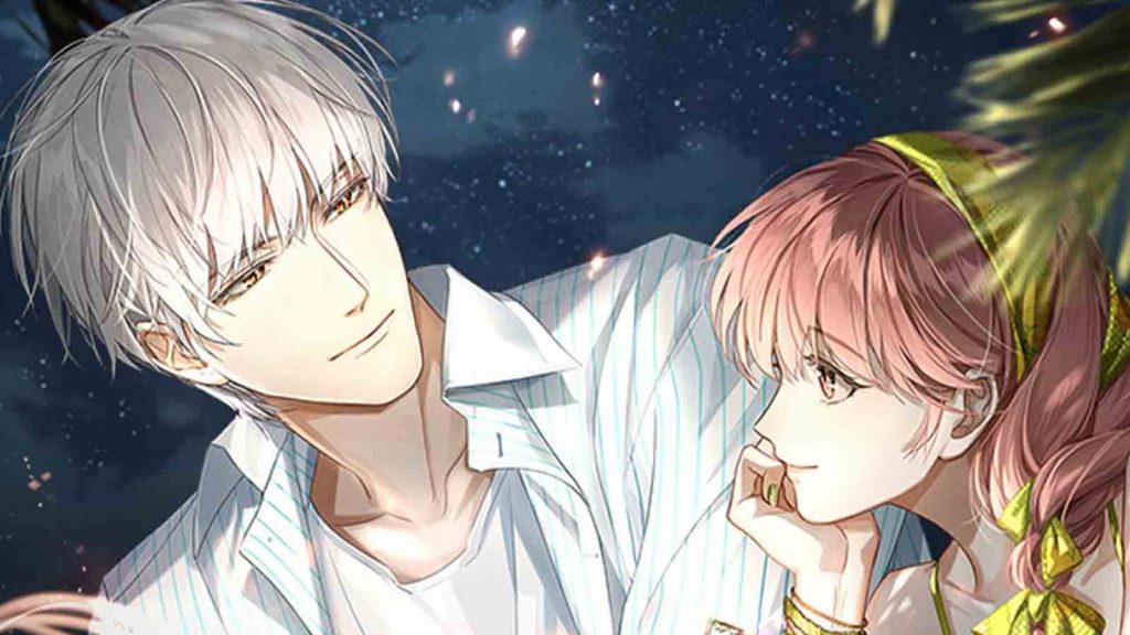 The official art for the 6-star card Summer's Eventide Glow featuring Qi Sili and the female main character looking at each other in Light and Night.