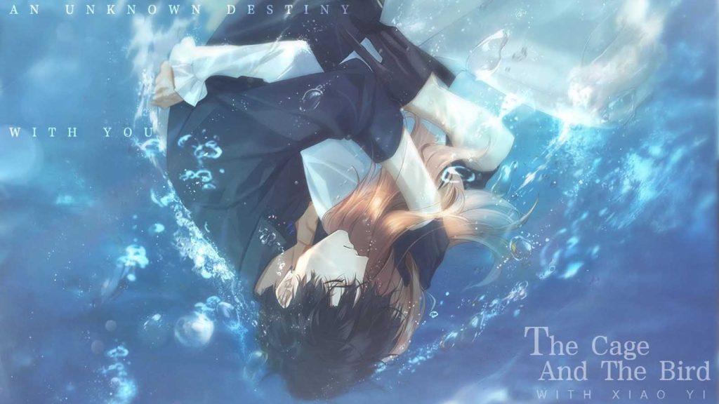 Xiao Yi hugging the female main character underwater in Light and Night's The Cage and The Bird.
