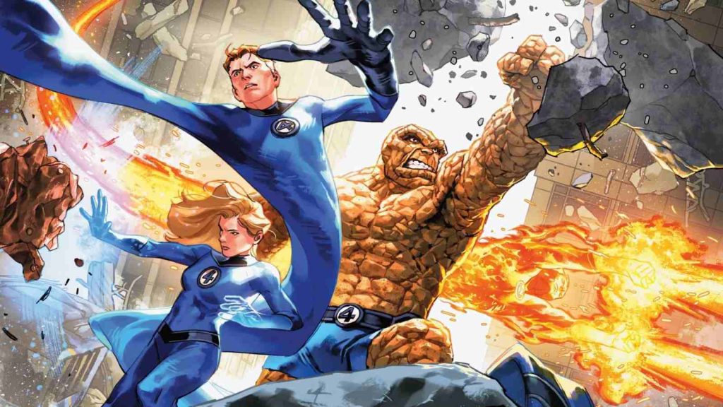 Fantastic Four deck key visual in MTG Marvel Superheroes