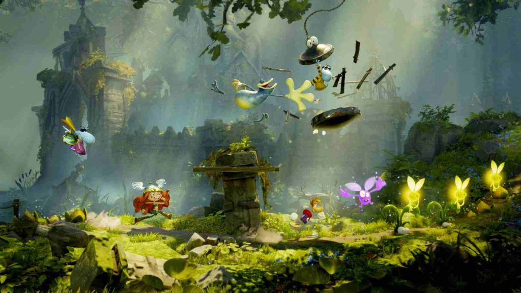 Rayman Legends Retold four-player co-up gameplay shown in official screenshot