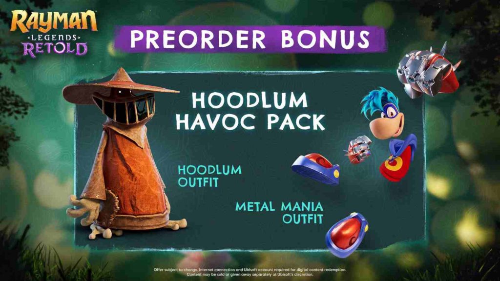Rayman Legends Retold pre-order bonus content