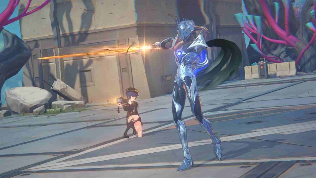 Phaethon faction Agent Pyrois doing a battle pose in official screenshot