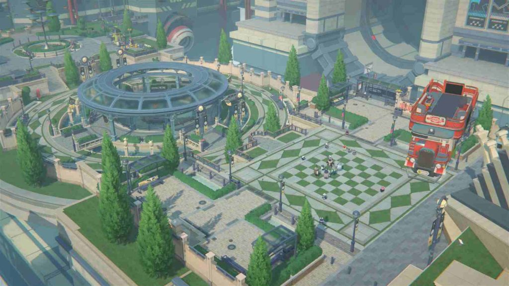 Bird's eye view of Roscaelifer main city area in Zenless Zone Zero official screenshot