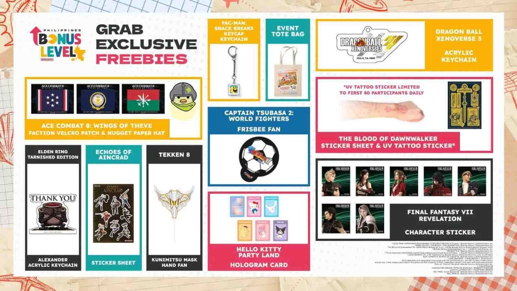 Bonus Level Philippines 2026 all freebies available for redemption