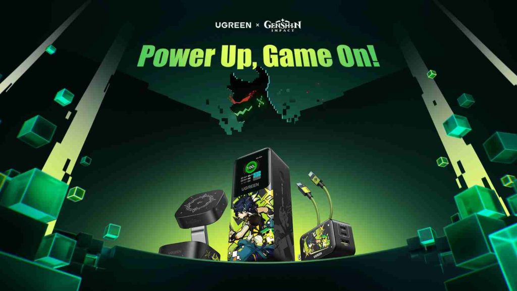 Genshin Impact UGREEN Kinich Collaboration key visual "Power up, game on"
