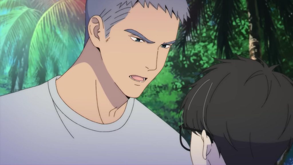 Huan Li talking to Yang Yu in the Here U Are anime adaptation.