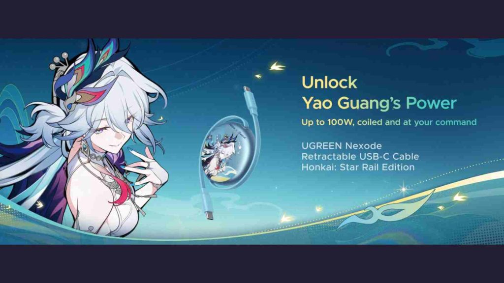 UGREEN Nexode Retractable USB-C Cable Honkai Star Rail Edition