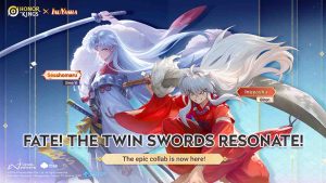 The Inuyasha skins in Honor of Kings showing anime characters Inuyasha and Sesshoumaru together.
