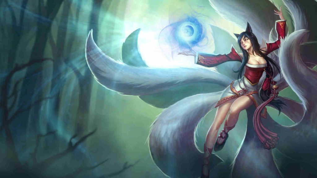League of Legends Classic Ahri splashart official wallpaper