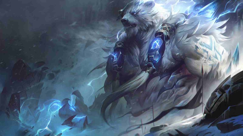 LoL fighter champion Volibear splashart official wallpaper
