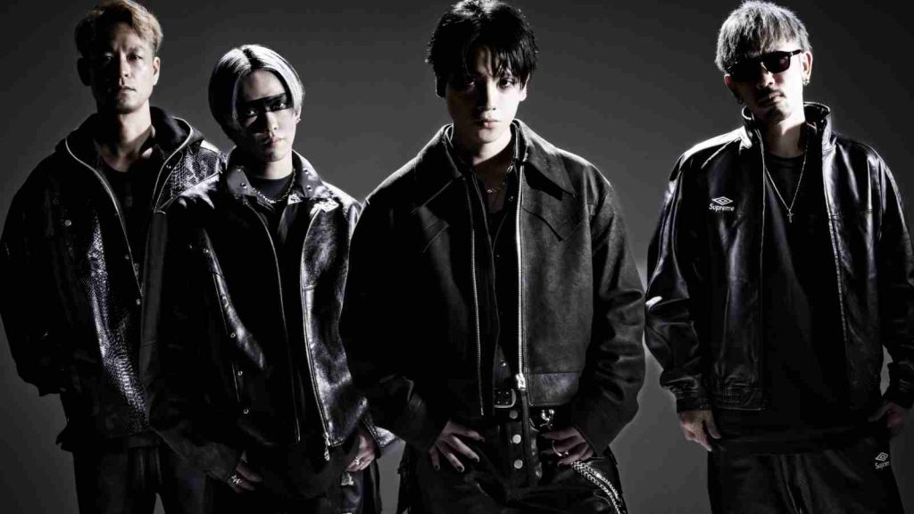 Spyair dressed in black in group photo (2026) posted on official X account