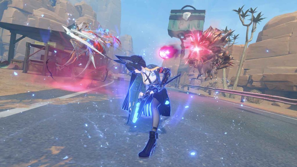 Hoshimi Miyabi battling enemies in Zenless Zone Zero 3.1 event.