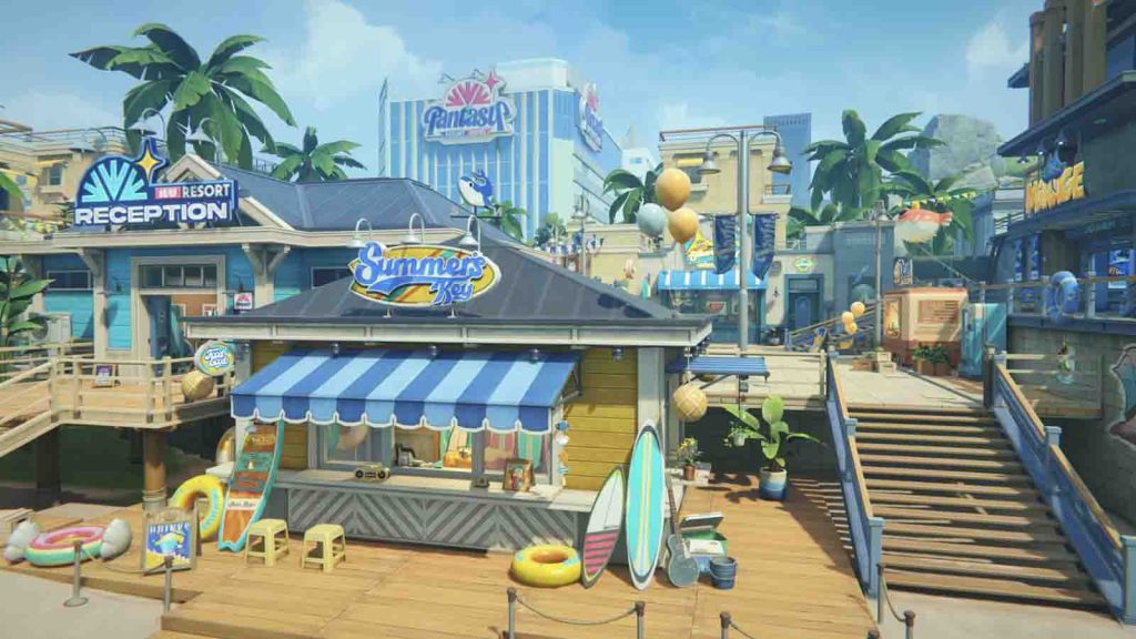 The Fantasy Resort area in Zenless Zone Zero.