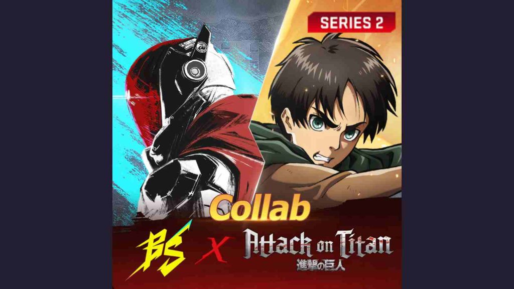 Blood Strike Attack on Titan collaboration key visual featuring young Eren as part of the Scout Regiment 