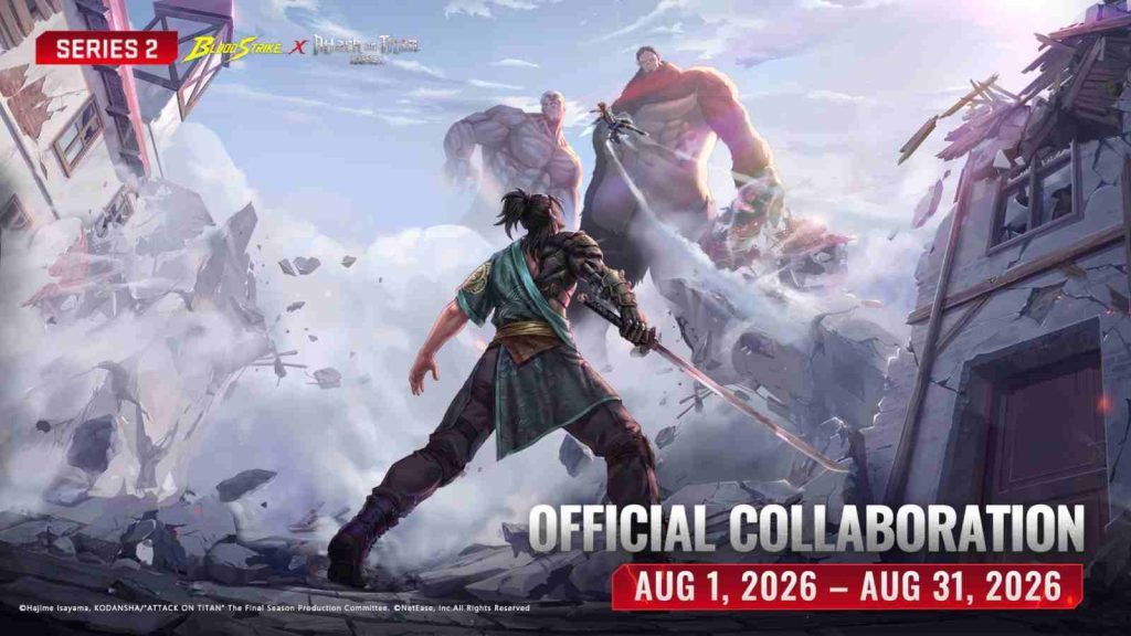 Blood Strike Attack on Titan collaboration official key visual