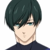 Rin Itoshi headshot in Blue Lock anime