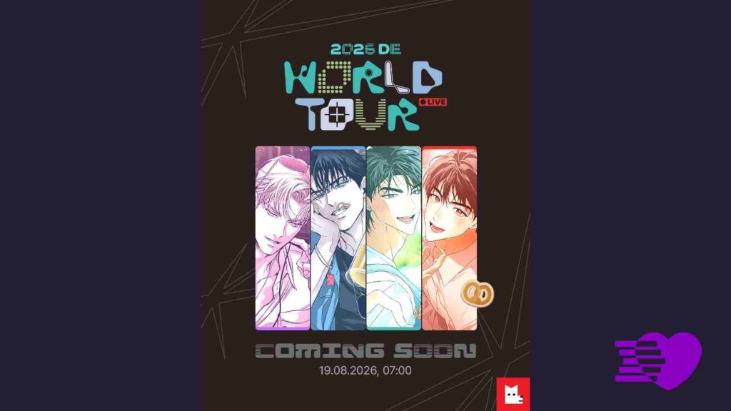 Lezhin World Tour 2026 Germany lineup comprising Flashlight and High School Salty Heart