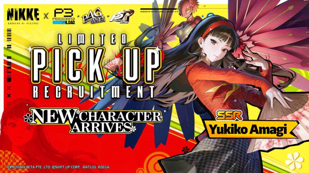 Persona 4 Golden's Yukiko Amagi in Nikke x Persona collaboration