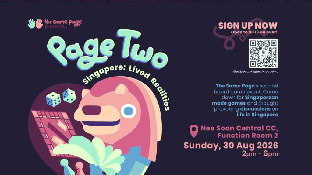  Page Two: Singapore Lived Realities event organized by The Same Page Singapore non-profit organization