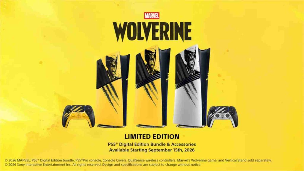 Wolverine Limited Edition Console bundle and accessories for PlayStation