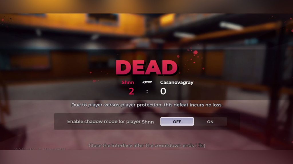 Gangstar Mirage City PVP gameplay in open map showing "Dead" screen