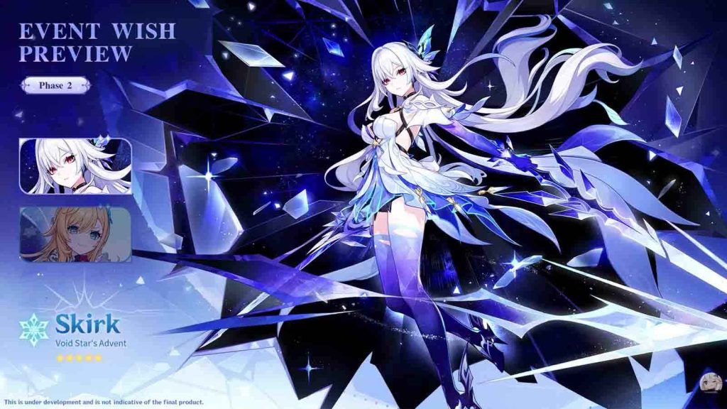 Genshin Impact 7.1 banner featuring Skirk for Phase 2.