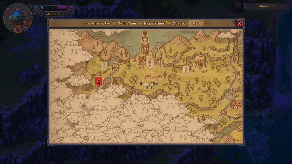 Exact map location on where to get iron in Graveyard Keeper 2