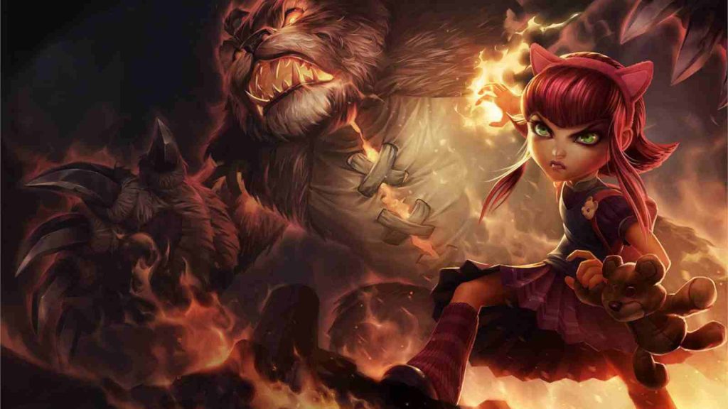 LoL mage champion Annie splashart official wallpaper