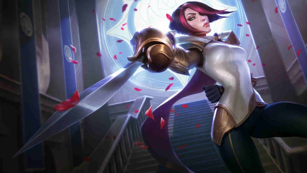 LoL champion Fiora splashart official wallpaper