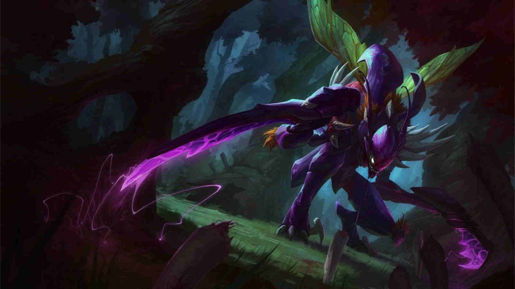 LoL assassin champion Kha'Zix splashart official wallpaper