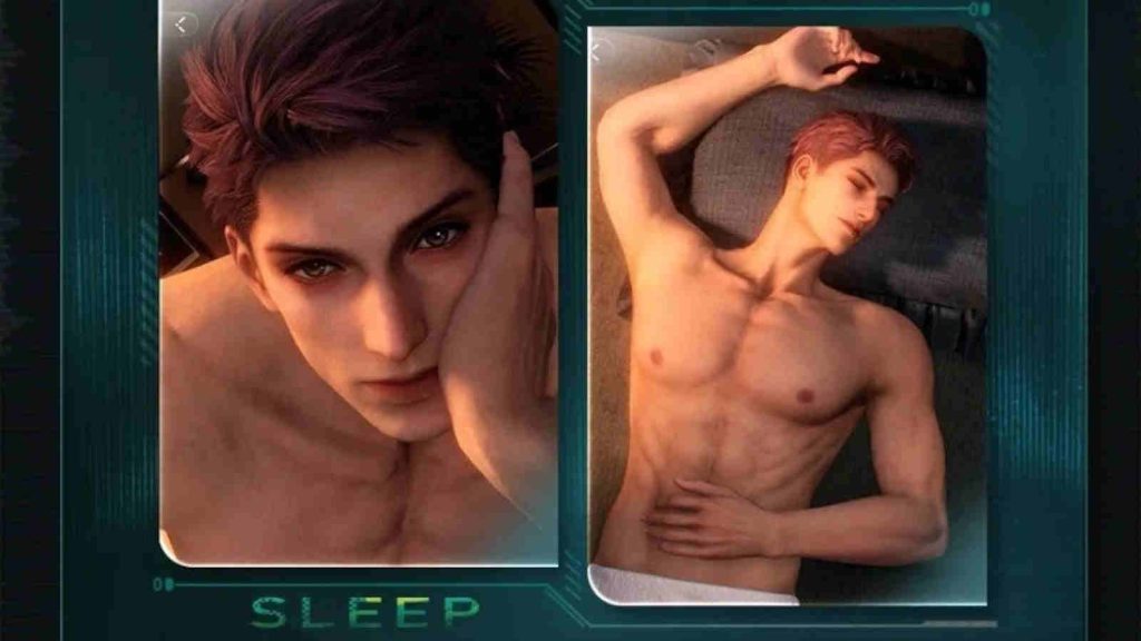 Love and Deepspace Valko sleeping preview, a Quality Time acitivity in Love and Deepspace