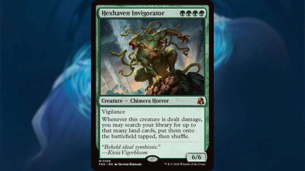 MTG Reality Fracture: Hexhaven Invigorator card with description