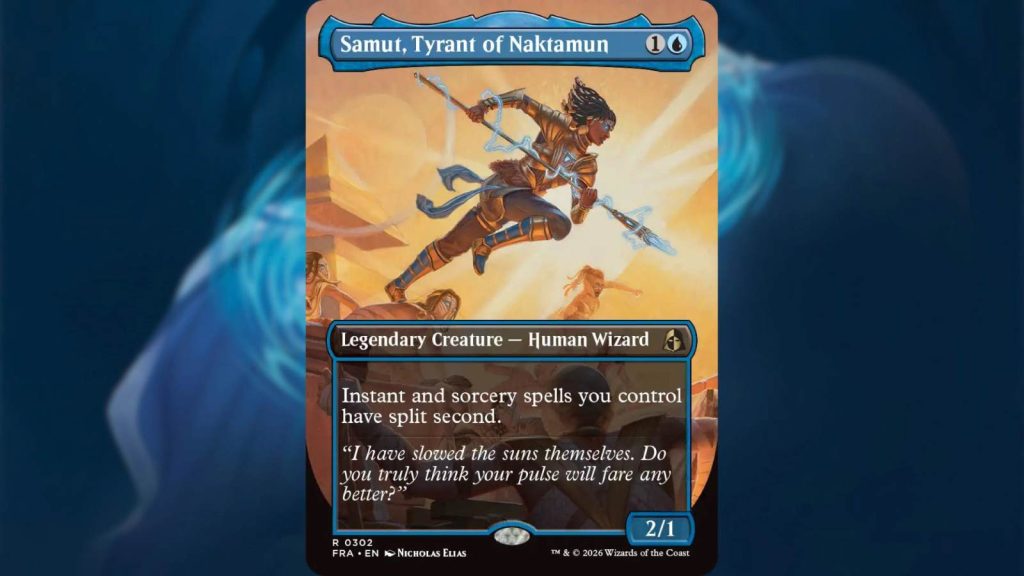 MTG Reality Fracture: Hexhaven Samut, Tyrant of Naktamun card with description