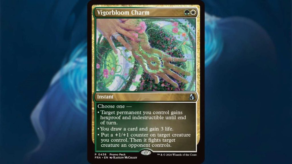 MTG Reality Fracture: Hexhaven Vigorbloom Charm card with description