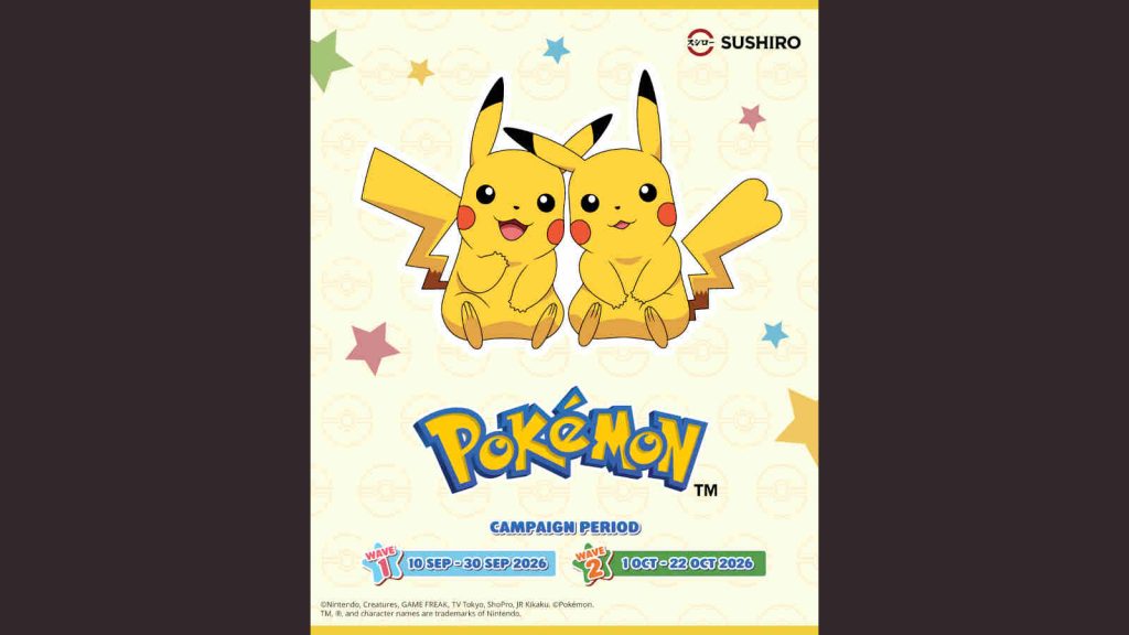 Sushiro Pokemon Singapore duration: from September 10 to October 22, 2026